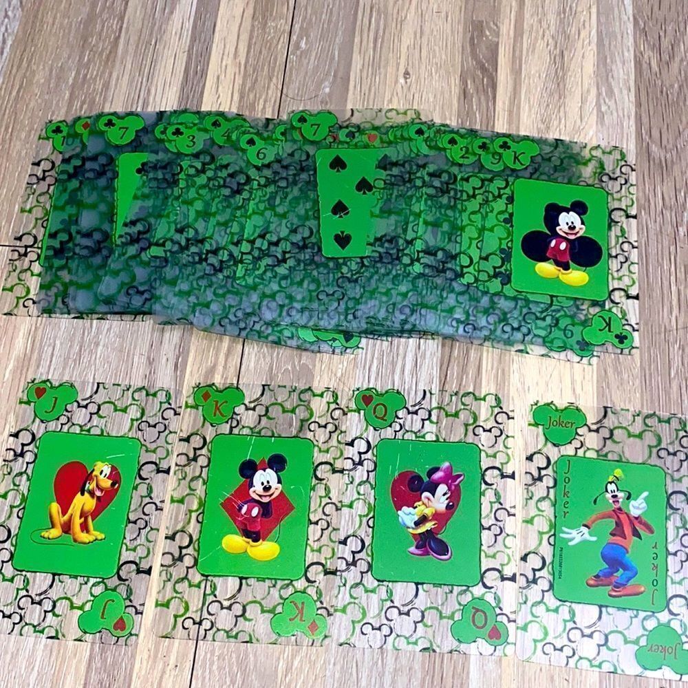 Disney Mickey Mouse Minnie Mouse Pluto goofy playing cards rare Disneyland park